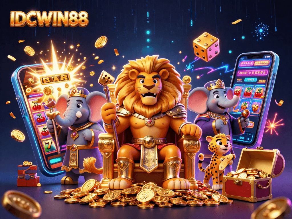 Experience thrilling jackpots and premium gaming with IDCWIN88 in an electrifying casino atmosphere.