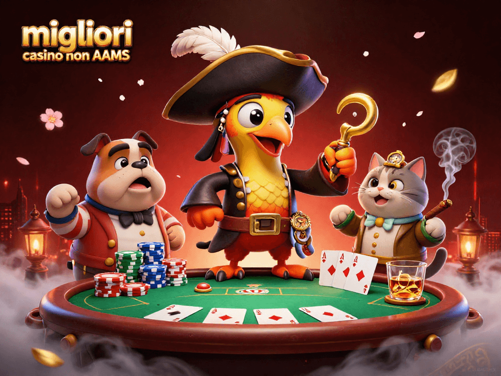 I migliori casino non AAMS offrono giochi entusiasmanti e divertenti, rappresentati da un esperto pappagallo capitano e i suoi amici.