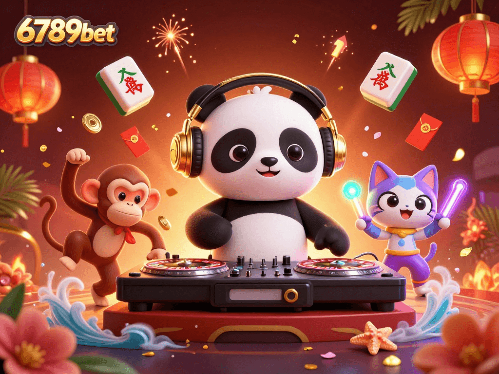 Spin and win with 6789bet as DJ panda and friends bring casino excitement alive.