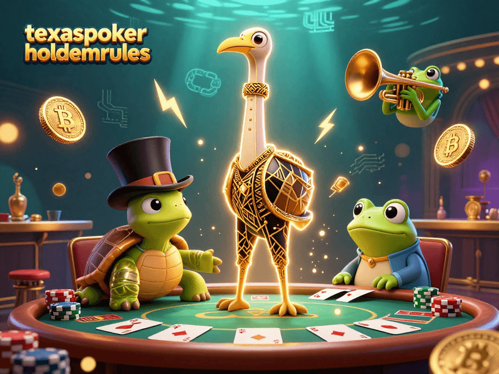 Experience the excitement of texaspokerholdemrules with poker tables and vibrant characters in an animated casino scene.