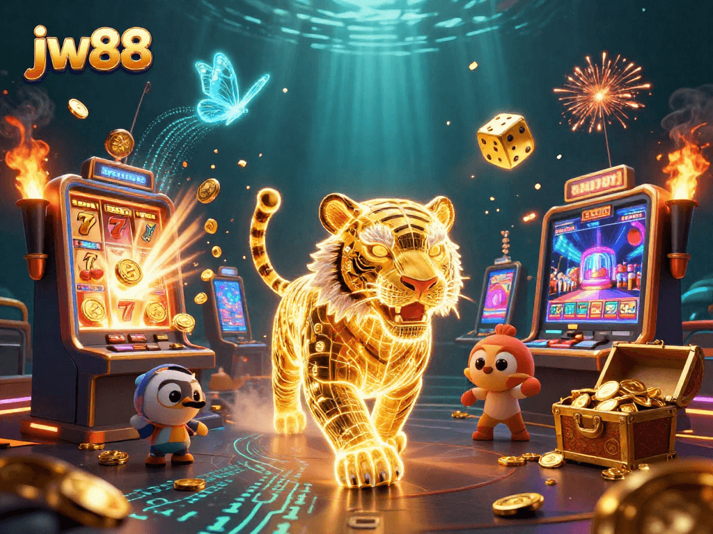 Experience thrilling gameplay at jw88 with vibrant 3D casino elements and exciting jackpot scenes.