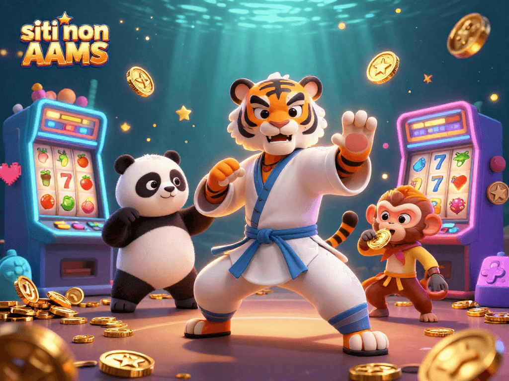 Scopri i siti non AAMS nel mondo del gioco, con tigre maestro e panda nel divertimento del casinò.