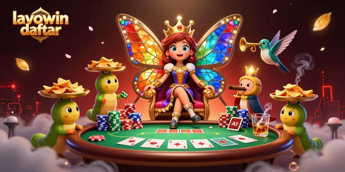 Experience thrilling gameplay at lavowin daftar with vibrant casino characters and dynamic poker elements.