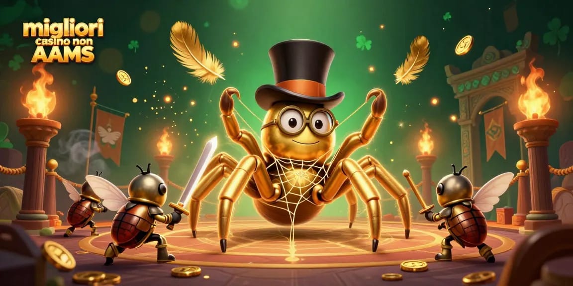 Scopri i migliori casino non AAMS in un'illustrazione 3D ricca di dettagli e atmosfera.