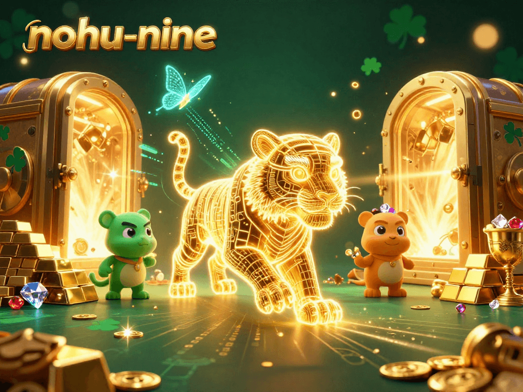 Engage with nohu-nine while winning at the neon-lit digital casino adventure.