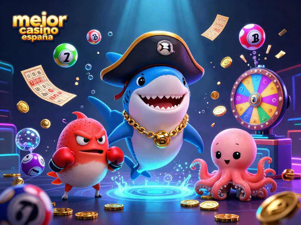 Disfruta del mejor casino online en España y gana en un mar de diversión con personajes animados.