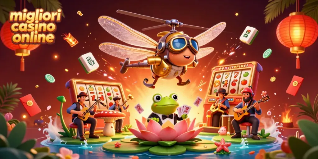 Gioca nei migliori casinò online con il croupier che distribuisce carte in un'atmosfera vivace.