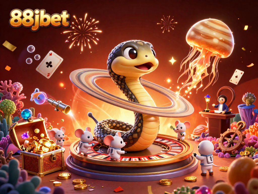 Explore the exciting 88jbet casino universe with vibrant characters and cosmic betting adventures.