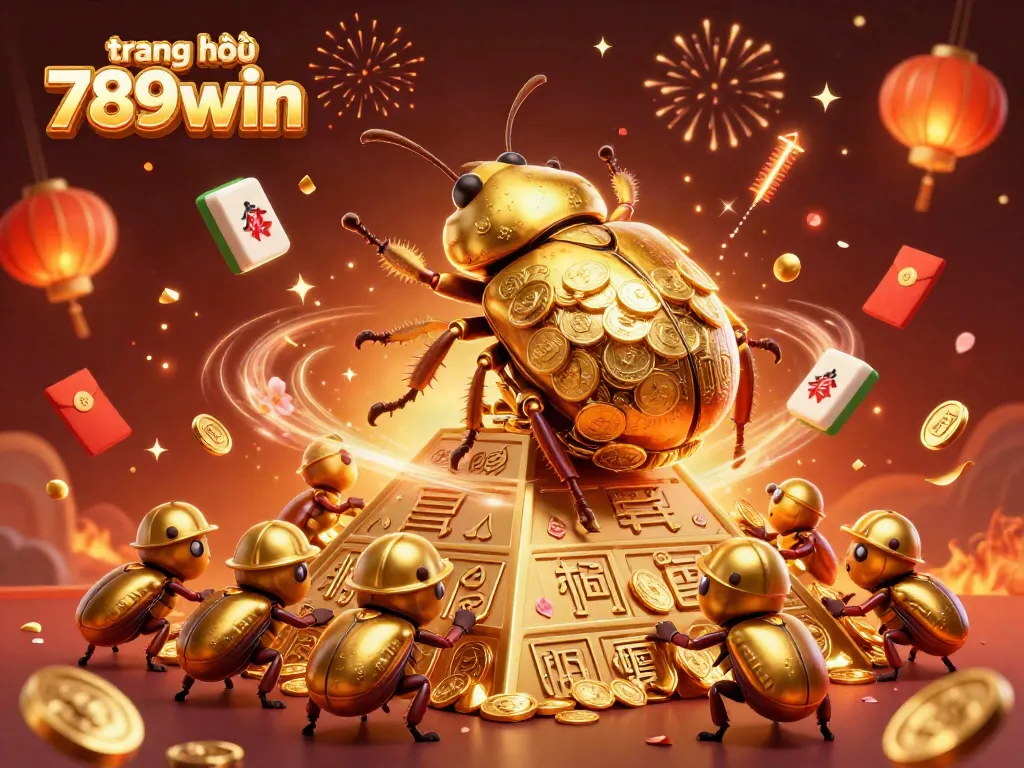 Engage with the thrilling visuals of trang chủ 789win, featuring golden coins and celebratory elements in a dynamic casino scene.