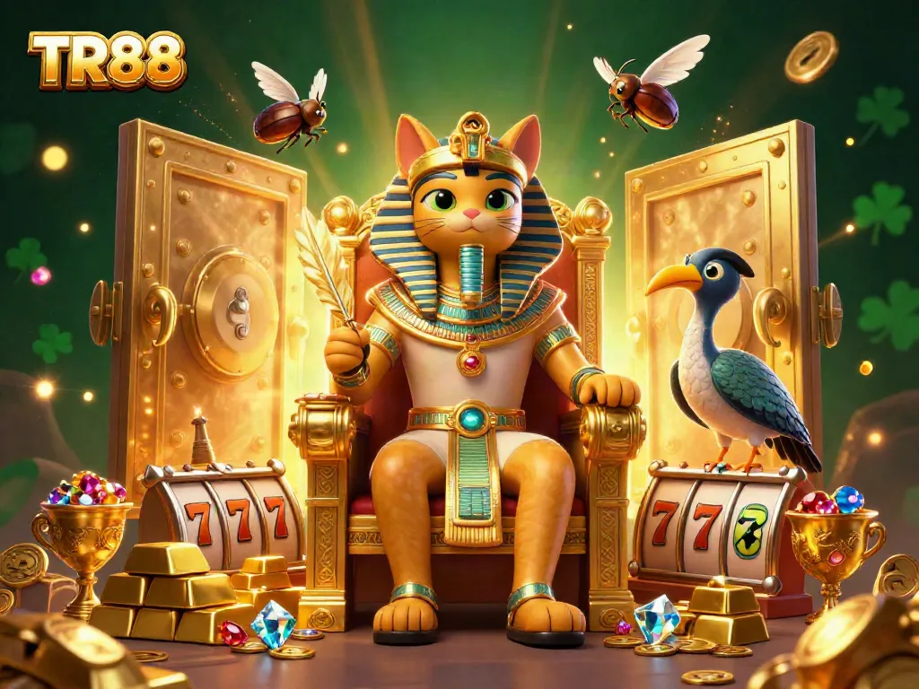 Engage with TR88's thrilling slot adventure featuring captivating characters and casino treasures.
