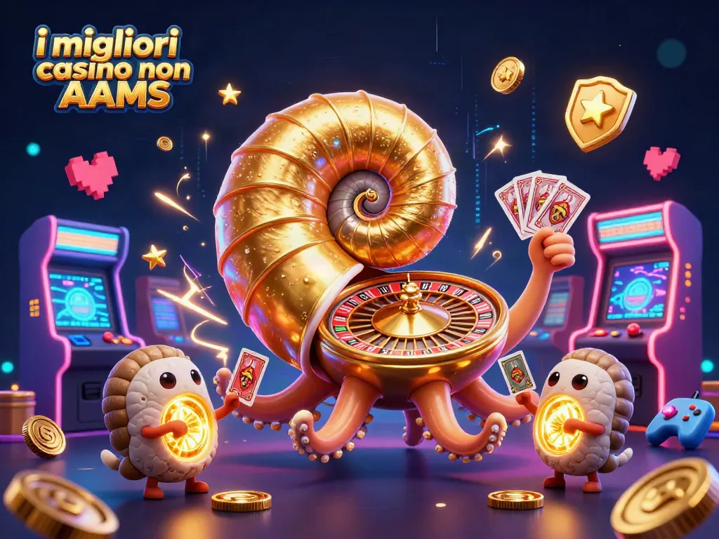 Gioca nei migliori casino non AAMS con la roulette e le carte in una scena vibrante e colorata.