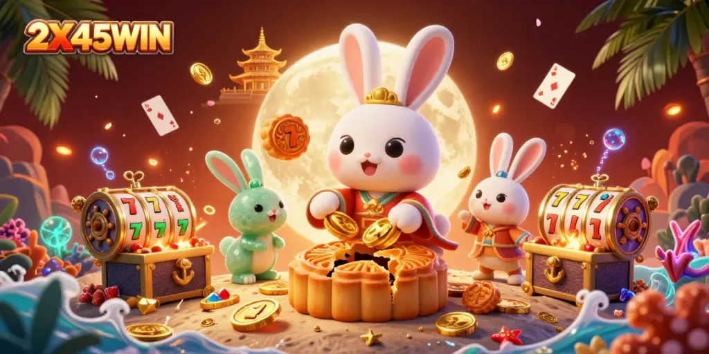 Menangkan jackpot di 2X45WIN dengan pemandangan slot yang memikat dan karakter lucu.