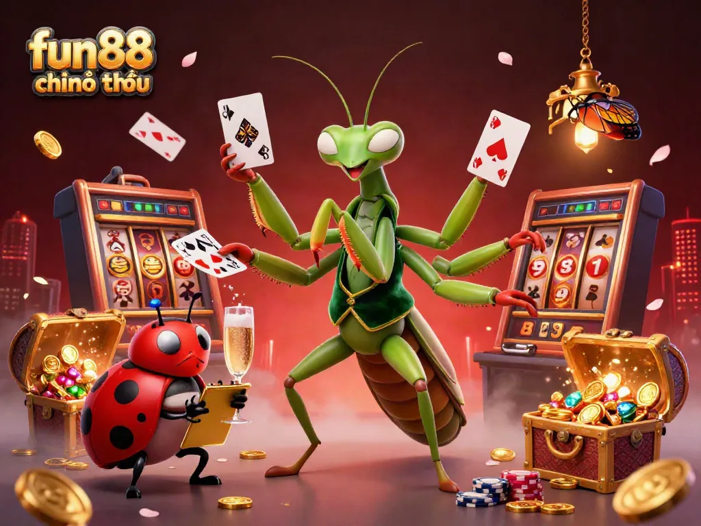 Experience thrilling gameplay at fun88 chính thức with vibrant 3D characters engaging in a gaming scene filled with excitement and wins.