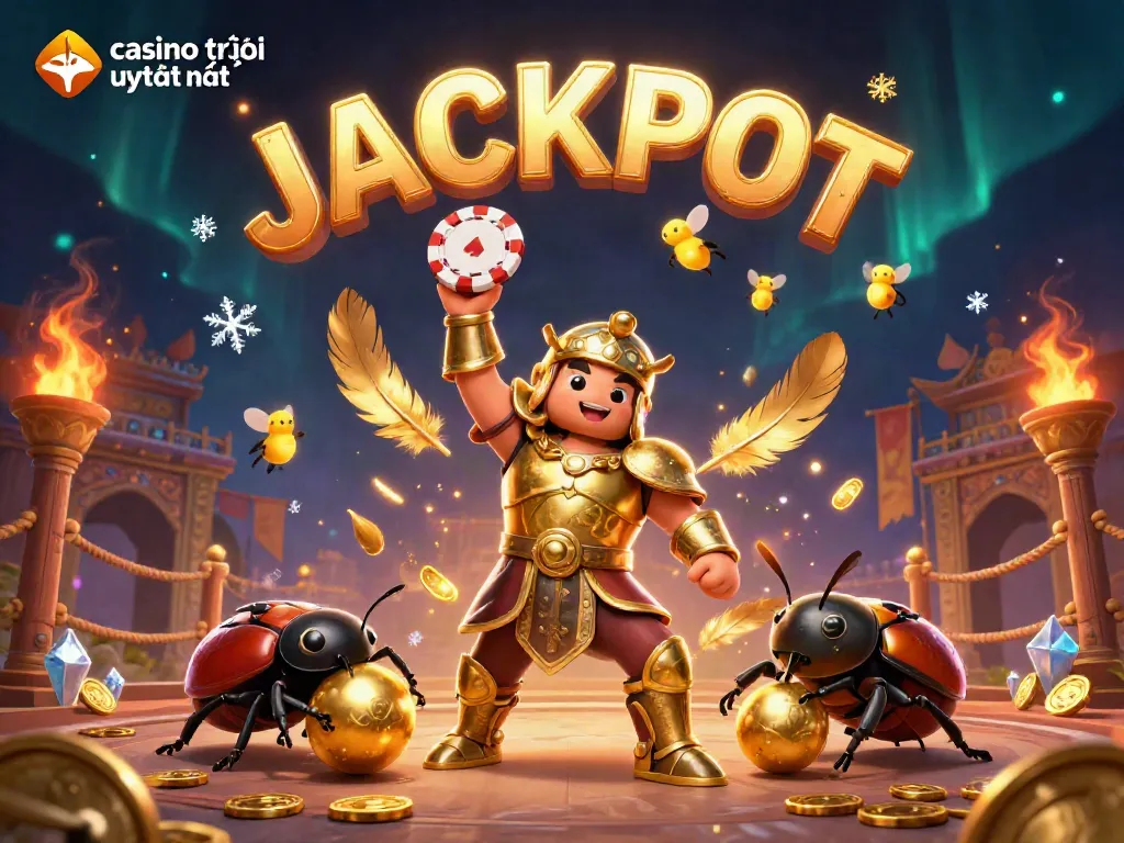 Hình ảnh mô tả về casino trực tuyến uy tín nhất với các nhân vật hoạt hình 3D trong bối cảnh thu hút.