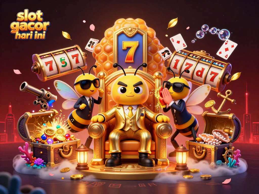 Experience thrilling gameplay with slot gacor hari ini in a vibrant casino-inspired illustration.