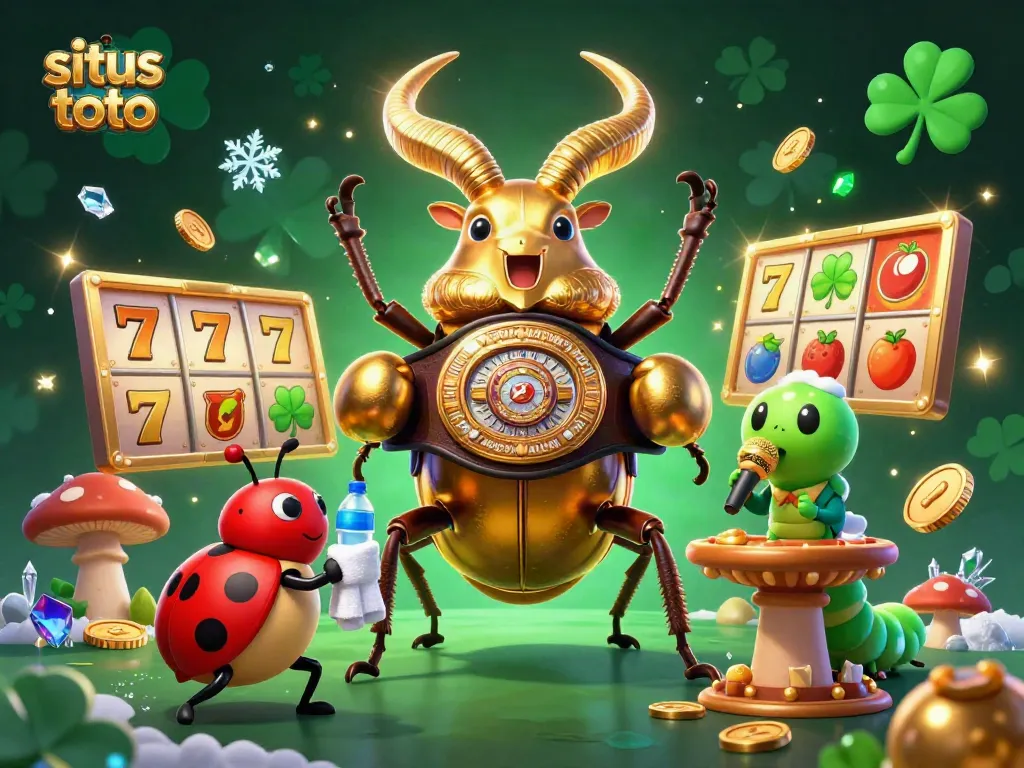 Experience winning thrills with situs toto in a lively 3D casino showdown featuring unique game elements.