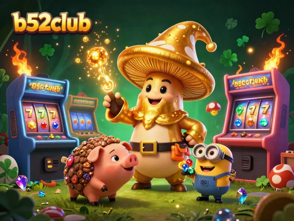 Engage with b52clubb's rich casino experience featuring golden magic and gaming excitement.