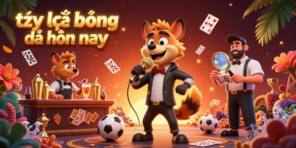 Experience tỷ lệ bóng đá hôm nay with lively cartoon hyenas in a sports betting scene.