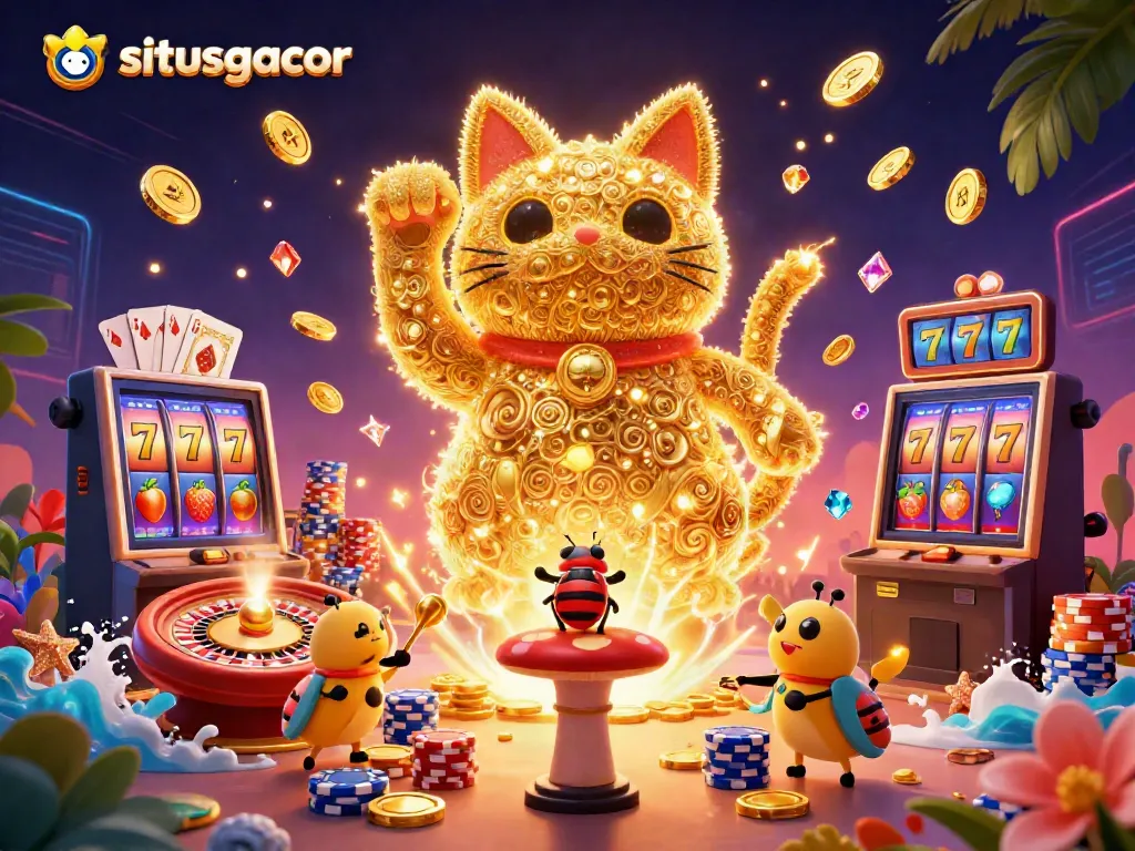 Permainan slot gacor di situsgacor dengan karakter dan elemen kasino yang menarik.