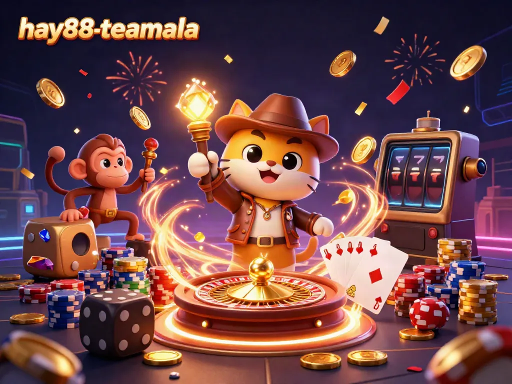Engage in thrilling gaming adventures with hay88-teamala featuring a lively casino scene.