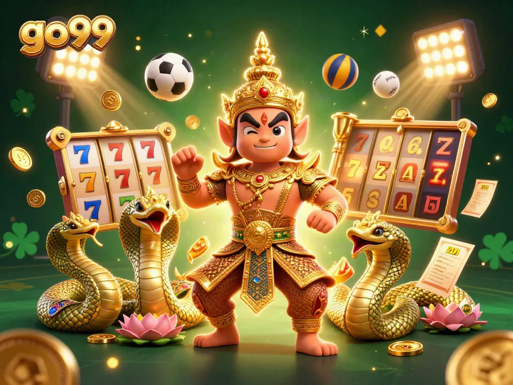 Experience go99 gaming excitement with dynamic slot reels and vibrant characters in a casino setting.