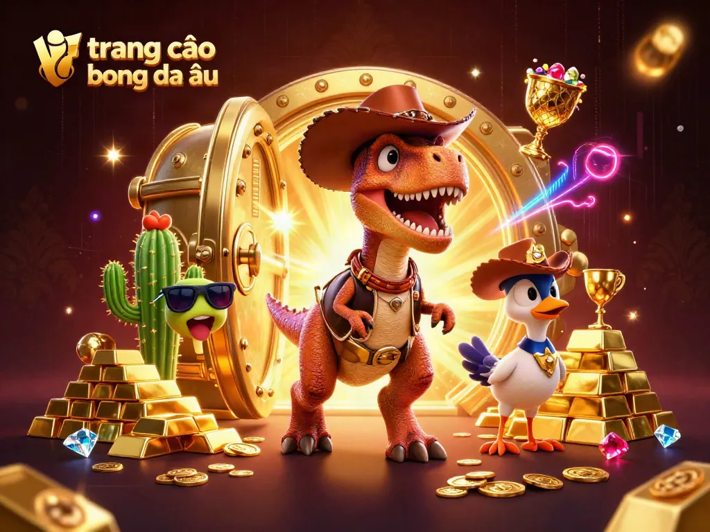 Khám phá trang cá độ bóng đá châu âu cùng hình ảnh sinh động của các nhân vật hoạt hình 3D trong casino