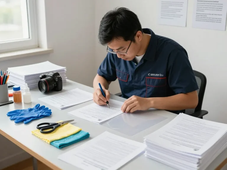 Professional service for Địa chỉ bóc ép plastic in a bright workspace with technician removing lamination.