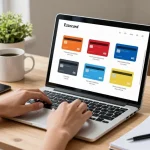 Ezzocard shopping for virtual prepaid cards online, showcasing financial empowerment and digital convenience.