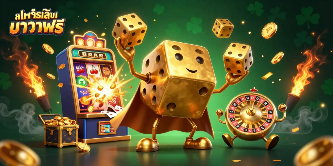 Engage in ทดลองเล่นบาคาร่าฟรี with dynamic 3D casino characters and vibrant game elements.