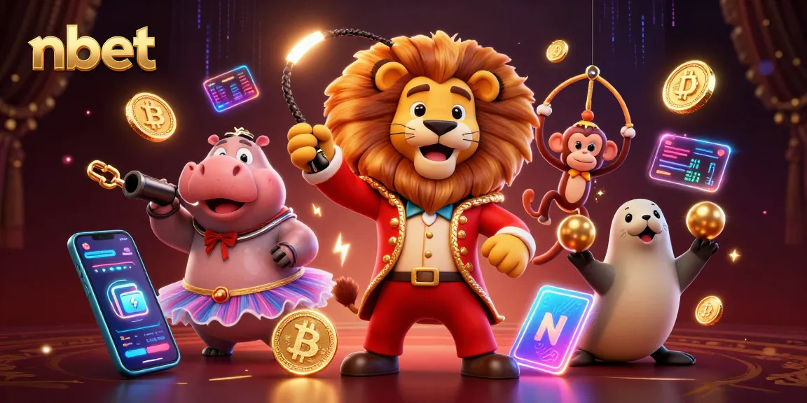 Engage with nbet's dynamic carnival gaming, featuring digital coin excitement and thrilling characters.