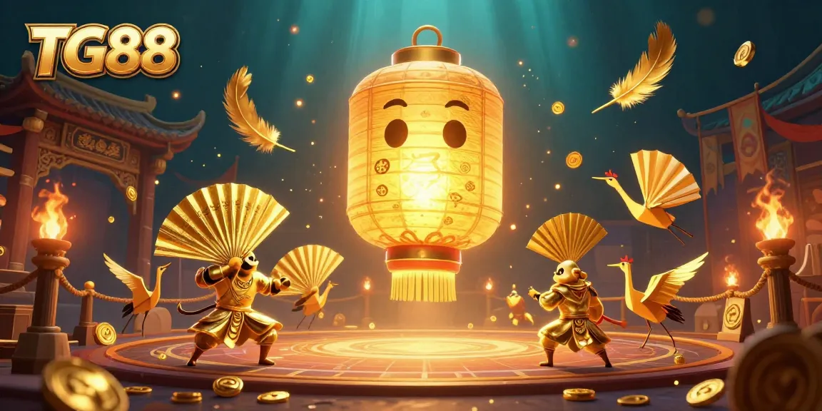 Experience thrilling gaming adventures at TG88 with vibrant casino elements and enchanting characters.