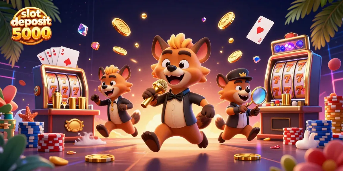 Experience thrilling gameplay at slot deposit 5000 with lively casino characters and captivating elements.