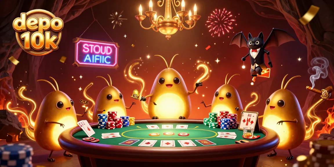 Experience big wins with depo 10k as glowworms illuminate the lively casino scene.