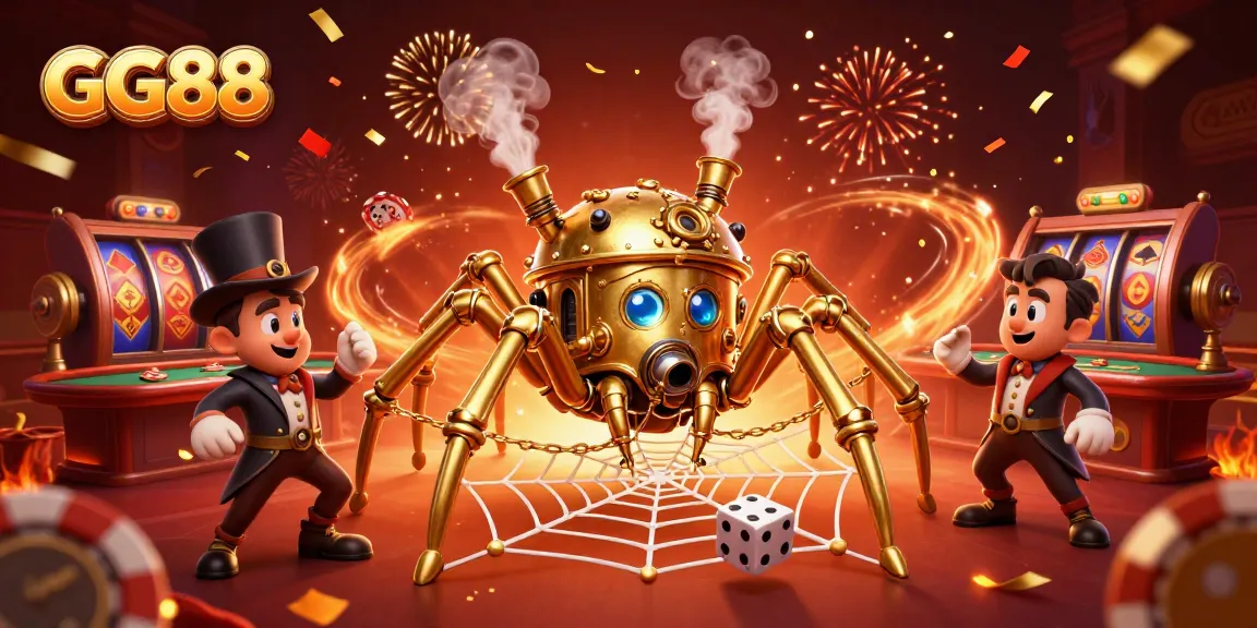 Experience thrilling gameplay with GG88 at a vibrant casino scene filled with rich details.