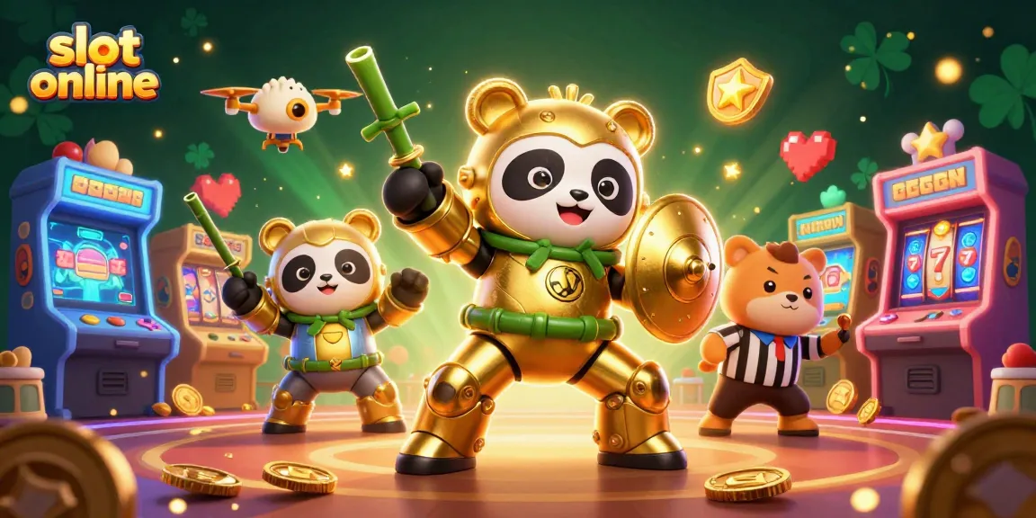 Experience thrilling slot online action with colorful 3D characters and vibrant casino elements.
