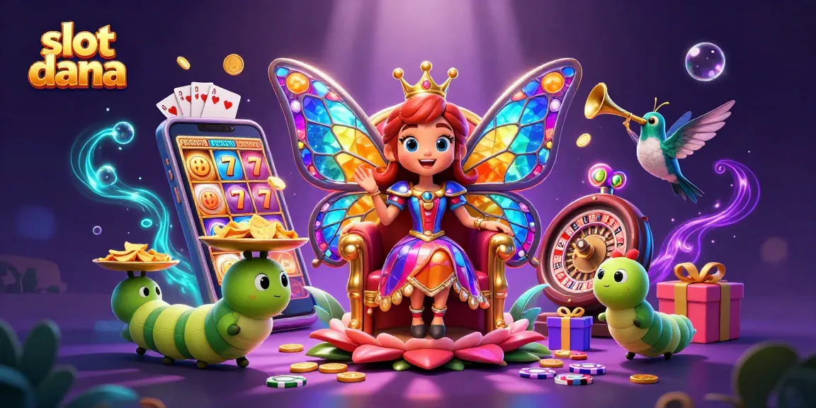 Win big with slot dana in this vibrant casino scene featuring engaging characters and dynamic casino elements.
